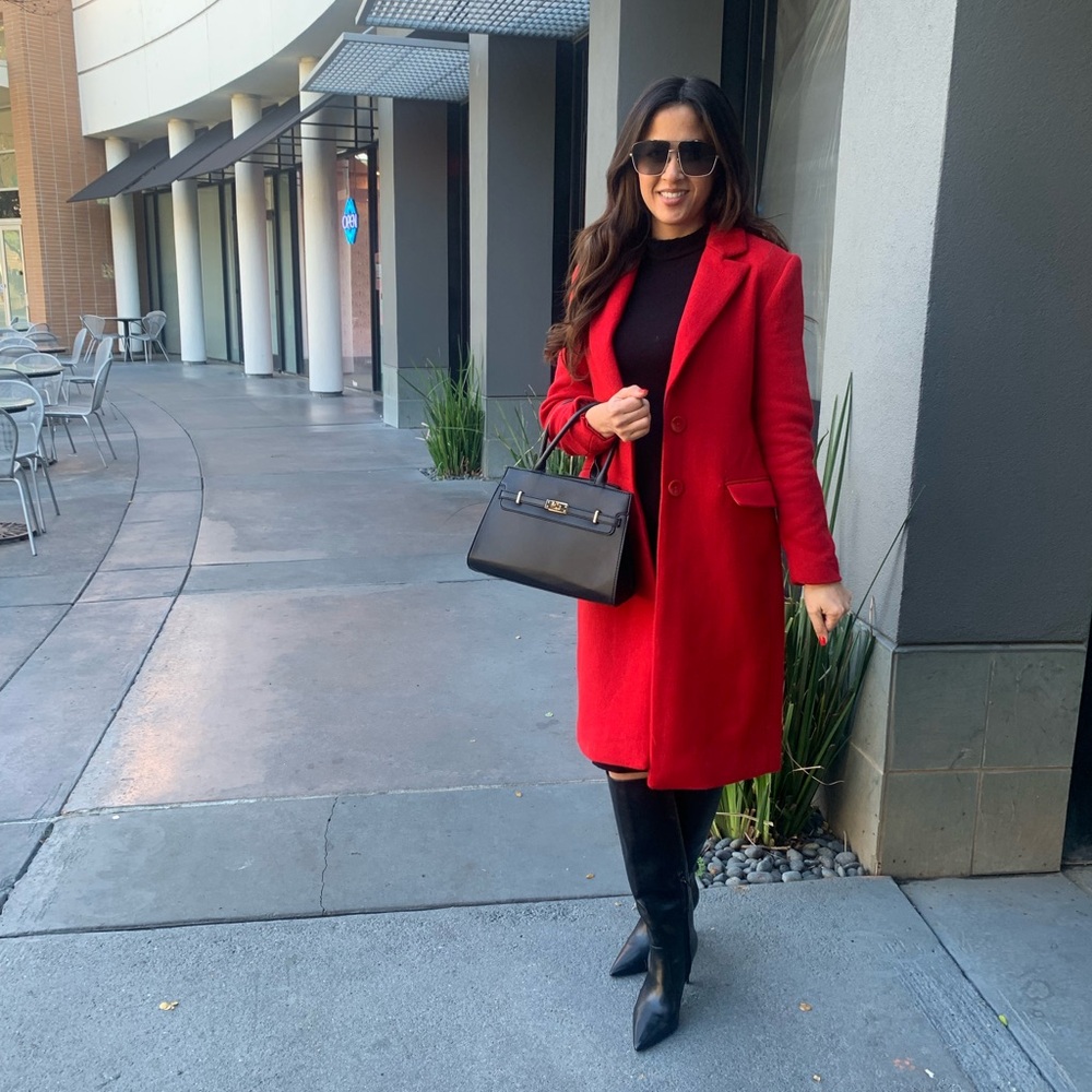 House of Harlow 1960 Red Pea Coat